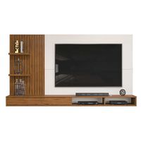 Panel TV Vekkahome Bento Hasta 60"" Blanco Café