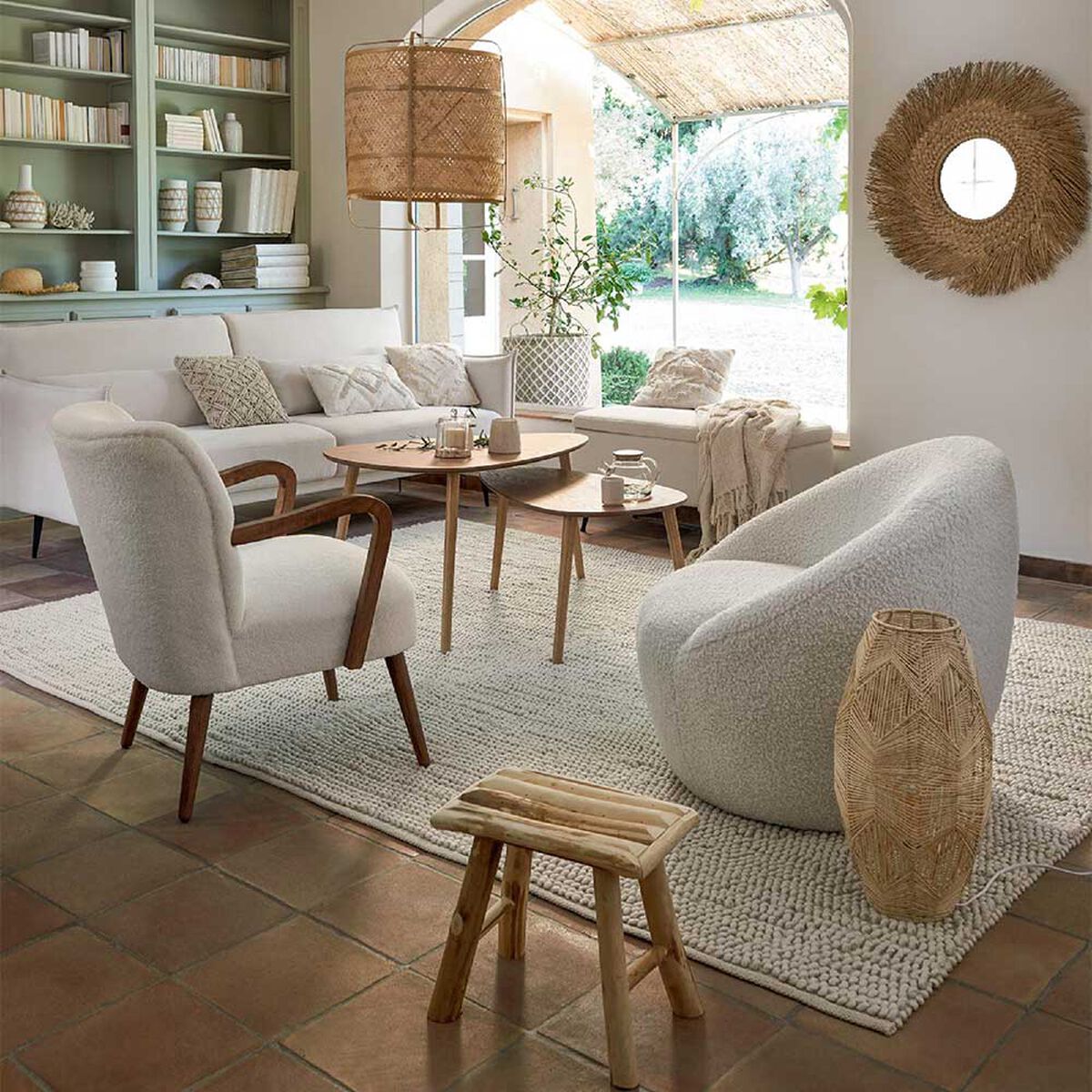 Taburete Madera Atmosphera Woody Natural