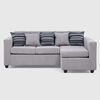 Seccional Intercambiable Muebles MPR Jazmin 4 Cuerpos Gris Claro