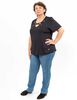 Polera Cuello V Manga Corta Mujer Extralindas