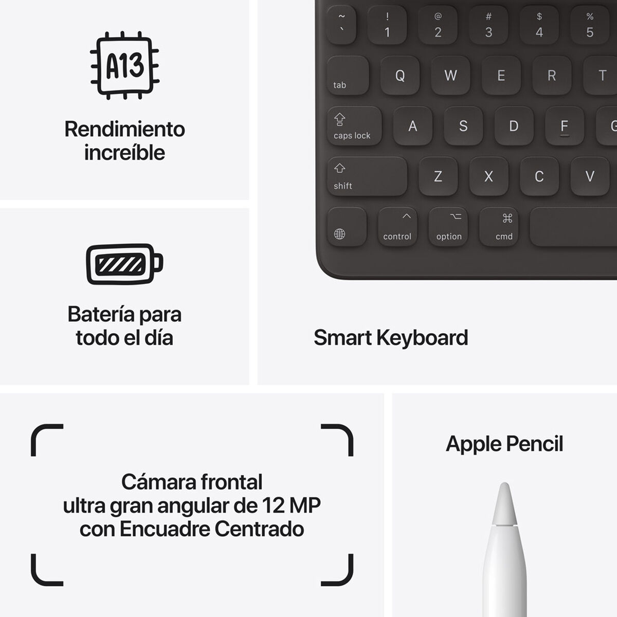 Tablet Apple iPad MK2K3CI/A A13 Bionic 64GB 10,2" Gris
