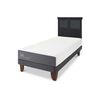 Cama Europea CIC 1 Plaza Smart + Respaldo Torino Negro