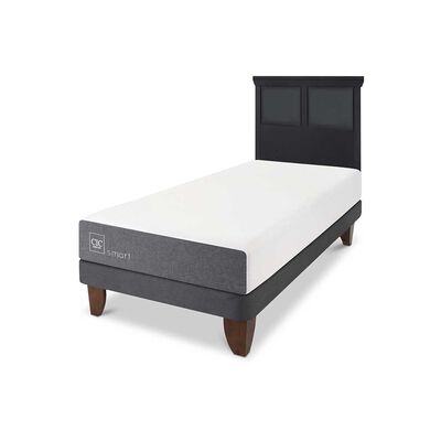 Imagen 2 del producto Cama Europea CIC 1 Plaza Smart + Respaldo Torino Negro