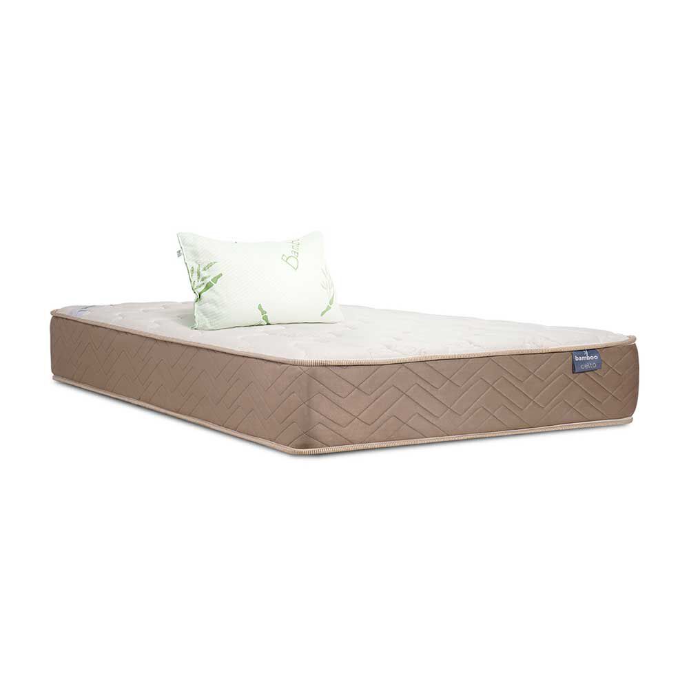 Colchón Celta 1,5 Plazas Bamboo + Almohada Bamboo Classic