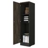 Biblioteca TuHome Home Office 2 Puertas Negro Soft Coñac