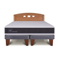 Cama Europea CIC Base Dividida 2 Plazas New Ortopedic + Respaldo New Gales
