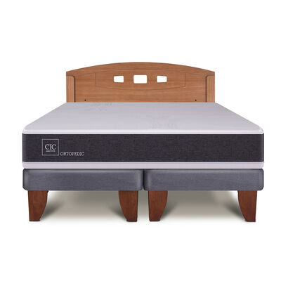 Imagen 1 del producto Cama Europea CIC Base Dividida 2 Plazas New Ortopedic + Respaldo New Gales