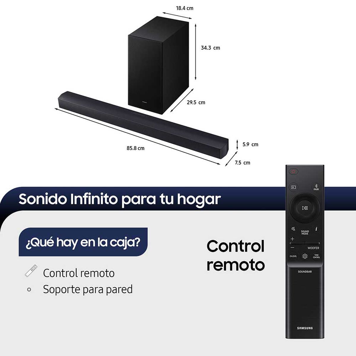 Soundbar B-Series HW-B450F 2.1 Subwoofer 2025