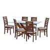 Juego de Comedor Latam Home Alicante 6 Sillas Gris Claro