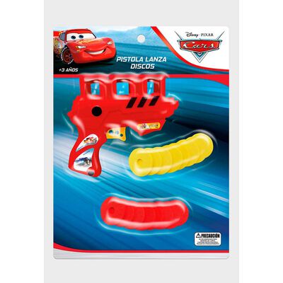 Pistola Lanza Discos En Blister Cars Disney