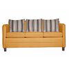 Juego de Living Ruzam Mobel Barcelona Sofá 3 Cuerpos + Dos Sillones 1 Cuerpo Lino Mostaza