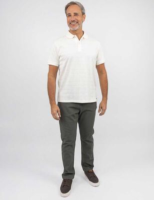 Imagen 2 del producto Polera Piqué Manga Corta Hombre Portman Club Ecru, Gris, Navy, Verde