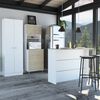 Combo Muebles TuHome Kitchen 60 + Isla de cocina + Estante Rovere Blanco Combo Muebles TuHome Kitchen 60 + Isla de cocina + Estante Rovere Blanco
