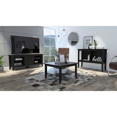 Rack TV Hasta 65" + Mesa de Centro + Mesa de Arrimo TuHome Essential Wengue