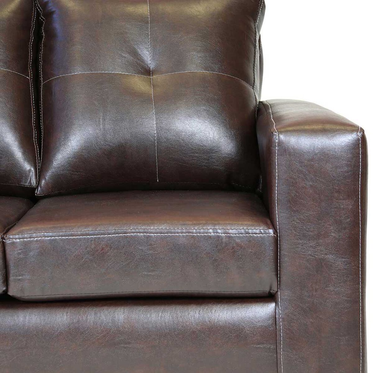 Sofá Muebles America Emilia 3 Cuerpos Café Moro