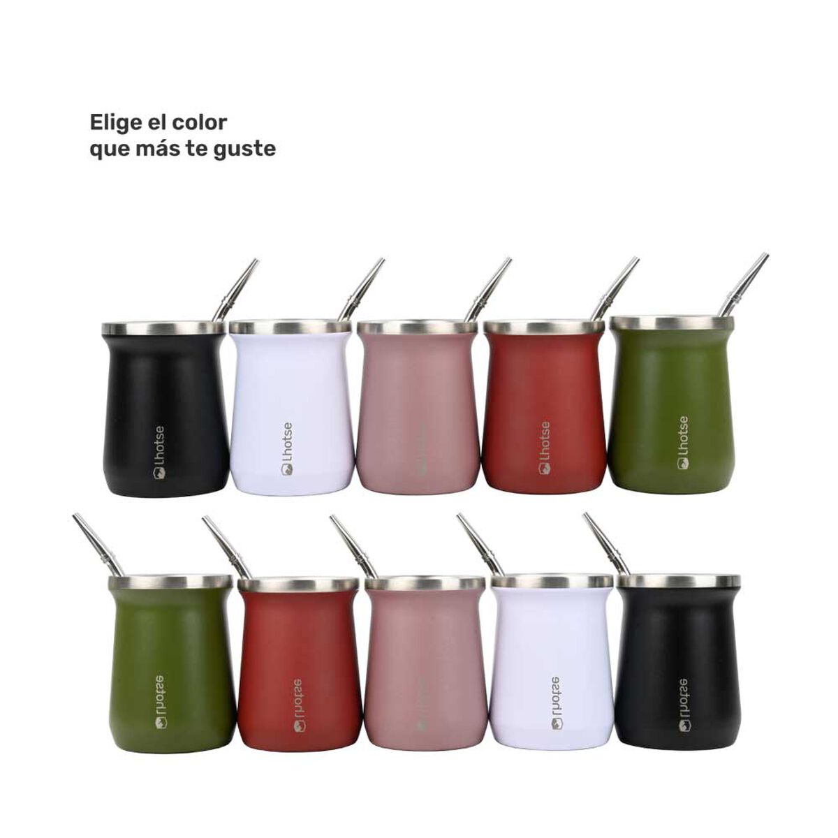 Termo Mate con Bombilla Lhotse Lila