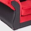 Sof&aacute; Seccional Almore New Irlanda 5 Cuerpos Rojo Negro