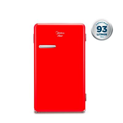 Minibar Midea MDRD142FGE13 93 lts. Rojo