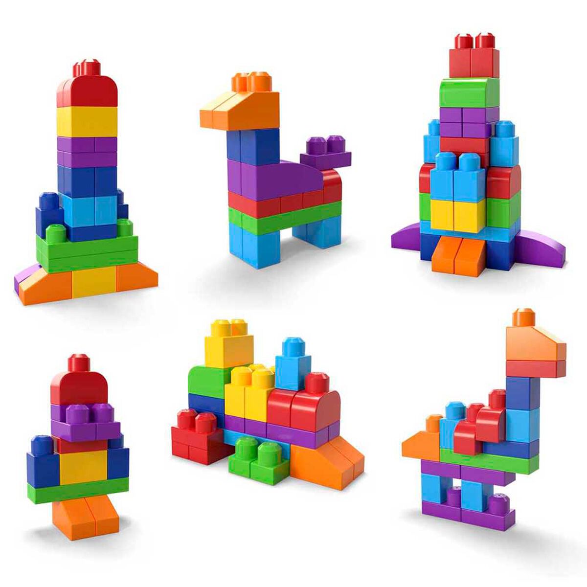 Juguete Clásica Bolsa de Construcción 60 Piezas Mega Bloks