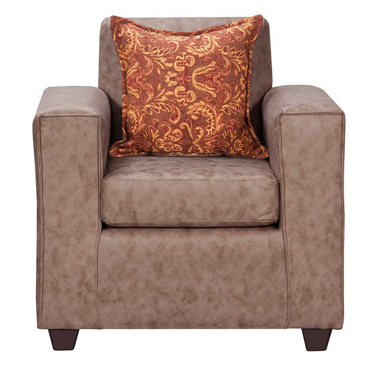 Juego de Living Black Factory Ezeiza Sof&aacute; 2 Cuerpos + Dos Sillones 1 Cuerpo Caf&eacute;