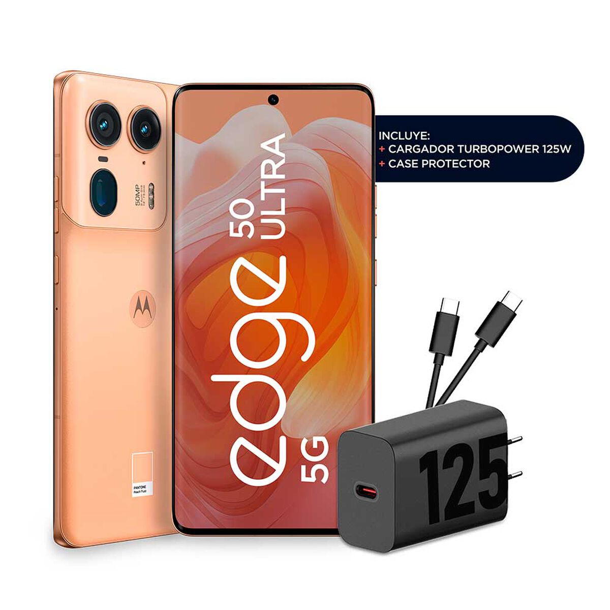 Celular Motorola Moto Edge 50 Ultra 512GB 6,7" Peach Fuzz Liberado