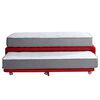 Cama Nido Latam Home 1,5 Plazas Zen Best Cuero Rojo