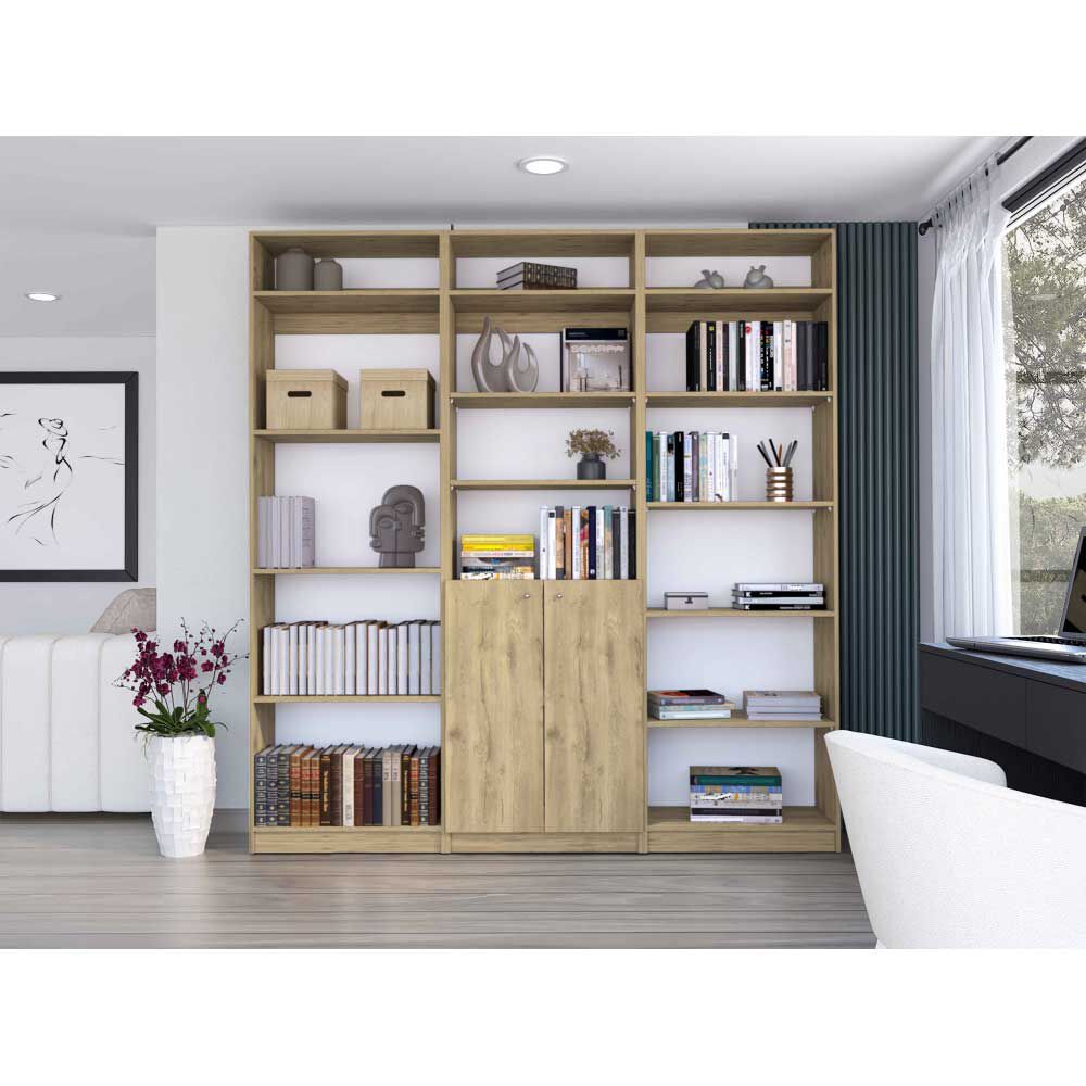 3 Estante + 3 Complementos TuHome Home Macadamia