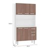 Mueble de Cocina Aaa Design KT121 2 Cajones 6 Puertas Blanco Teka