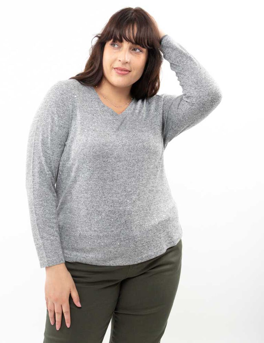 Sweater Con Apliques Mujer Extralindas