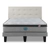 Cama Europea Simmons 2 Plazas Dreamer Plazasus Box + Respaldo Urban Arena