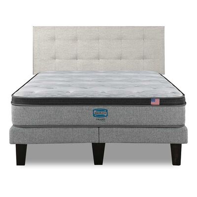 Imagen 1 del producto Cama Europea Simmons 2 Plazas Dreamer Plazasus Box + Respaldo Urban Arena