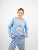 Pijama Larga Algod&oacute;n Manga Larga Mujer Icono