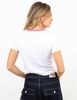 Polera Crop Con Estampado Mujer Icono