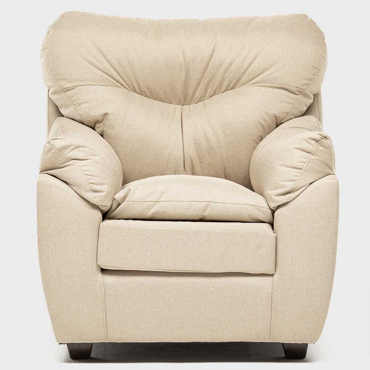 Juego de Living Almore Belén Sofá 3 Cuerpos + Dos Sillones 1 Cuerpo Beige