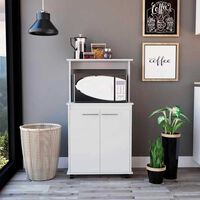 Mueble para Microondas TuHome Manchester Blanco 2 Puertas