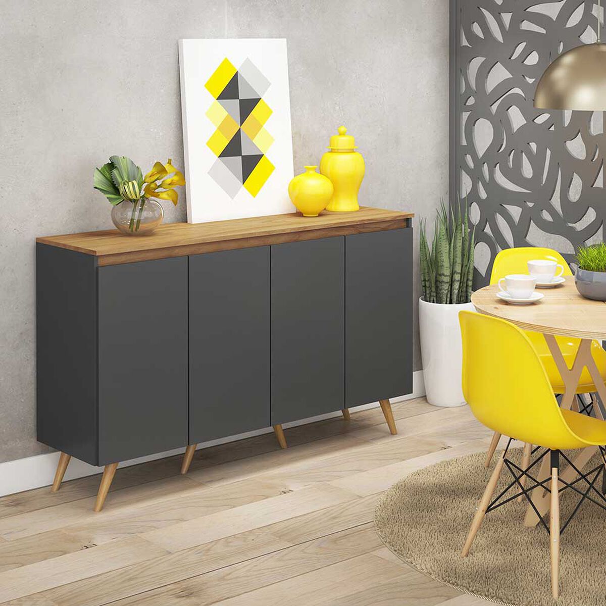 Buffet Jdo & Design Retro Grafito