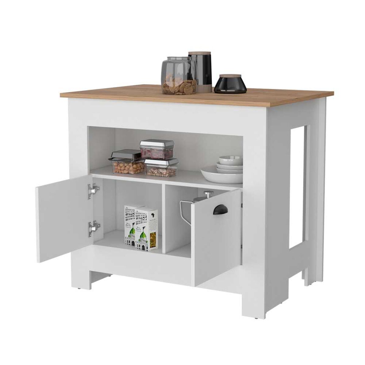 Isla de Cocina TuHome Arlet 2 Puertas Blanco