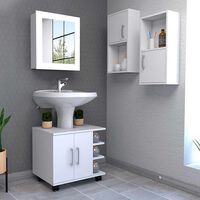 Botiquín + Optimizador Lavamanos 55 + Auxiliar X2 TuHome Big Bath