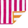 Toalla de Playa Bicolor Reversible Casanova Stripes Fucsia 86 x 160 cm