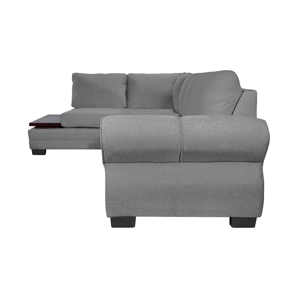 Sofá Seccional Living Factory Michigan 6 Cuerpos Gris