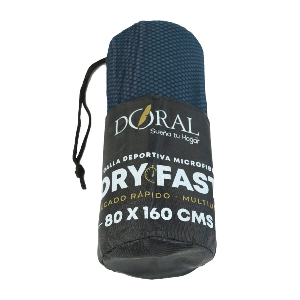 Toalla Deportiva Doral Dry-Fast 80x160 cm Azul Piedra
