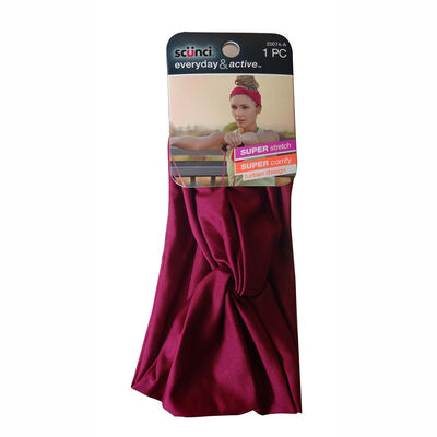 Cintillo Turbante Línea Deportiva Burdeo