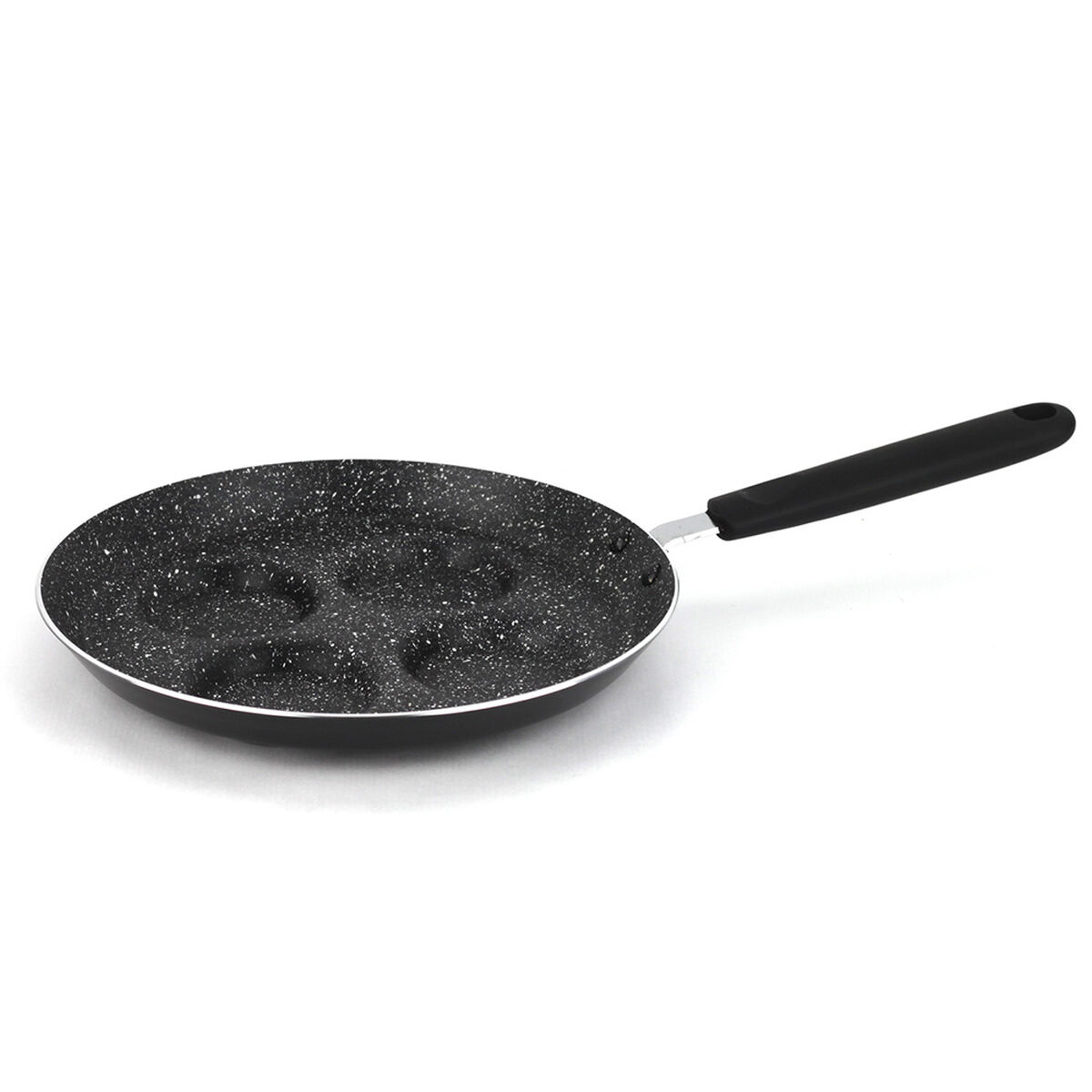 Sartén  Huevera Aluminio Marmicoc Spring Negro 24 Cm
