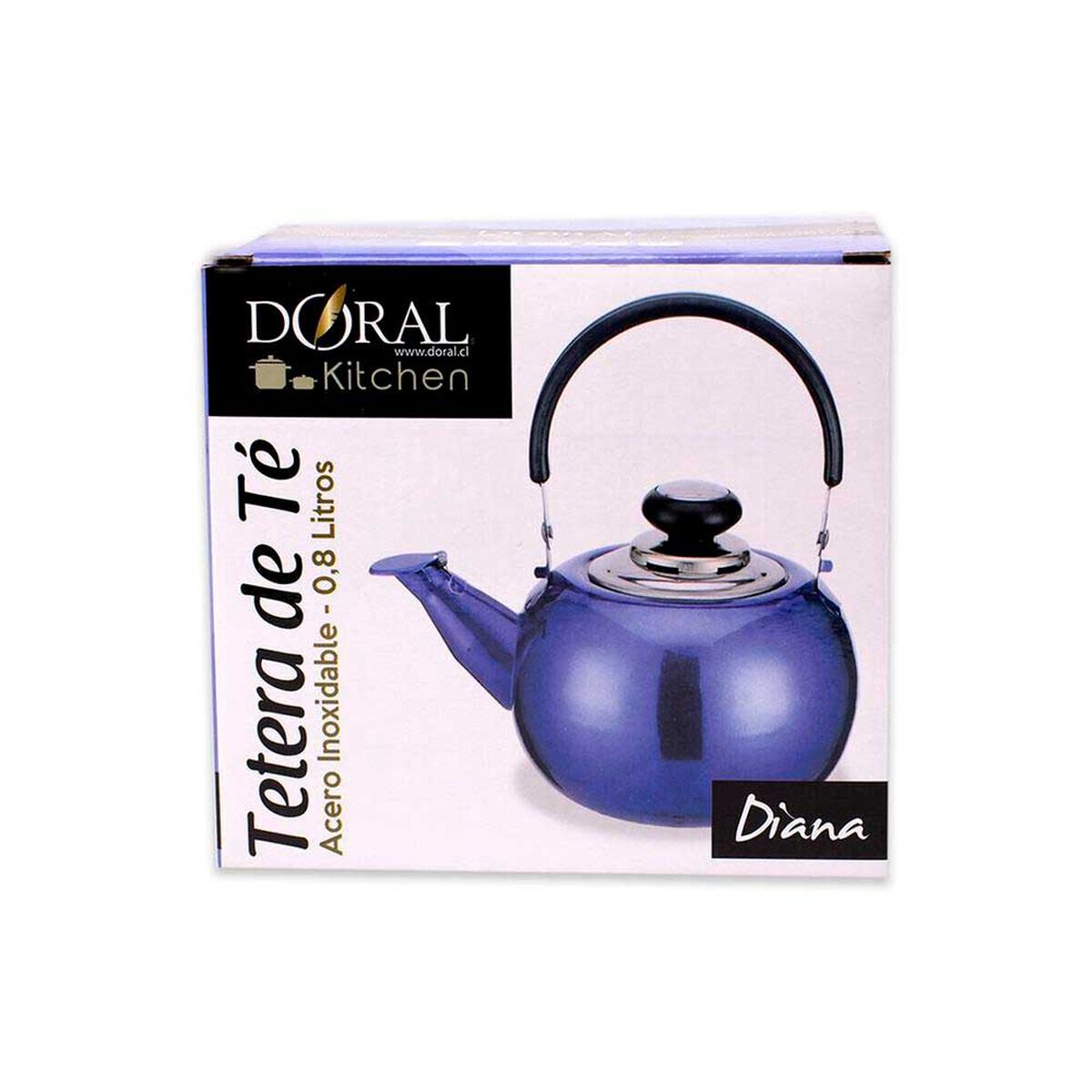 Tetera Doral Diana 0,8 lts.Azul