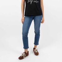 Jeans Mujer Icono Celeste, Indigo, Marengo, Negro