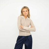 Sweater Mujer Icono Beige