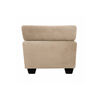 Sof&aacute; Muebles MPR Ezeiza 3 Cuerpos + 1 Pouf Felpa Beige