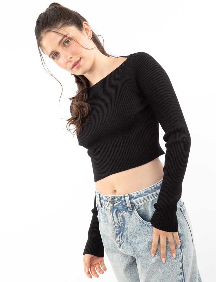 Sweater Crop Mujer Icono