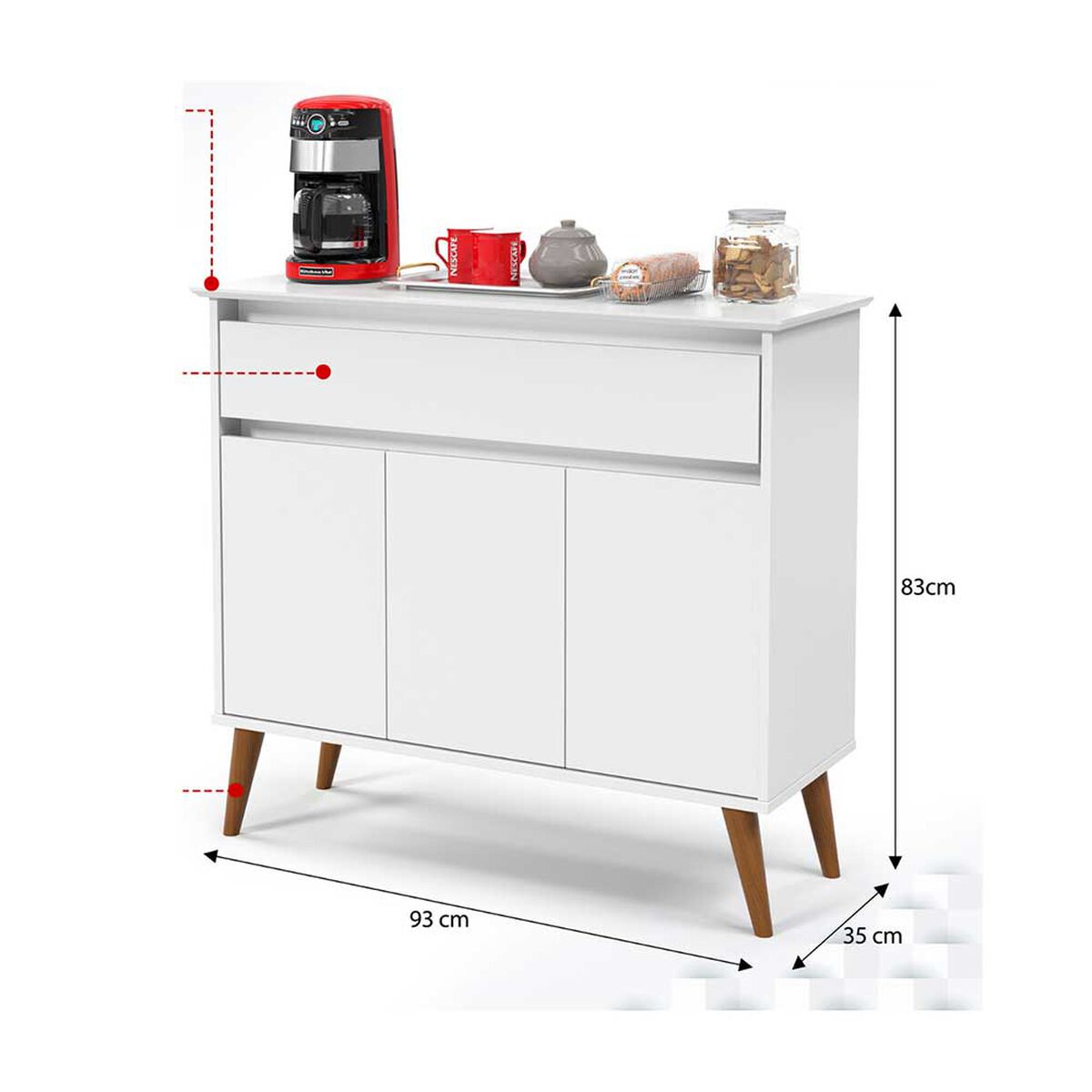 Buffet Onessta Zeus Blanco