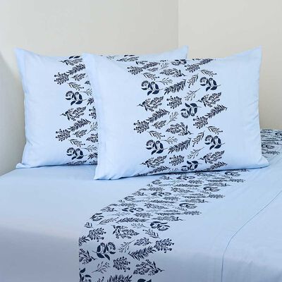 Imagen 1 del producto Juego de Sábanas American Family King Frambella 144 Hilos Azul